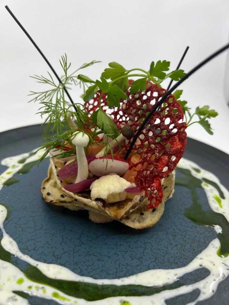 Saumon rouge et tuile